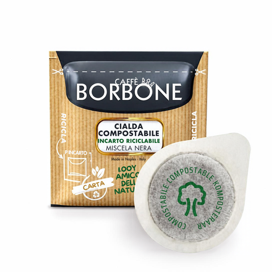 Cialda ESE 44mm Caffè Borbone Miscela Nera compostabile con confezione monodose