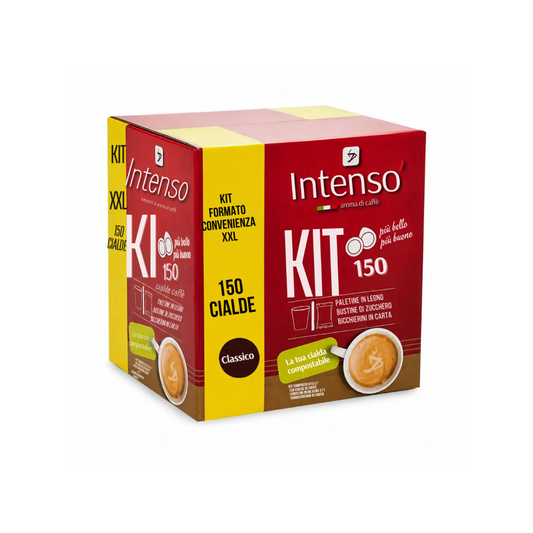 Kit Intenso XXL da 150 cialde ESE 44mm Miscela Classica con accessori